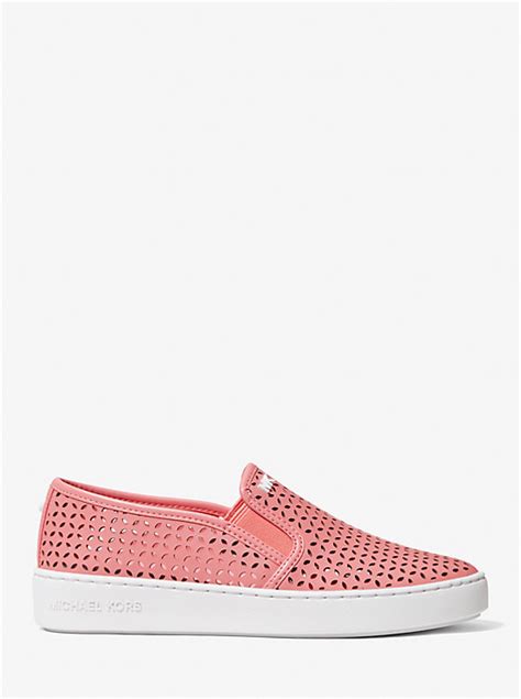 michael kors olivia sneakers|Olivia Perforated Leather Slip.